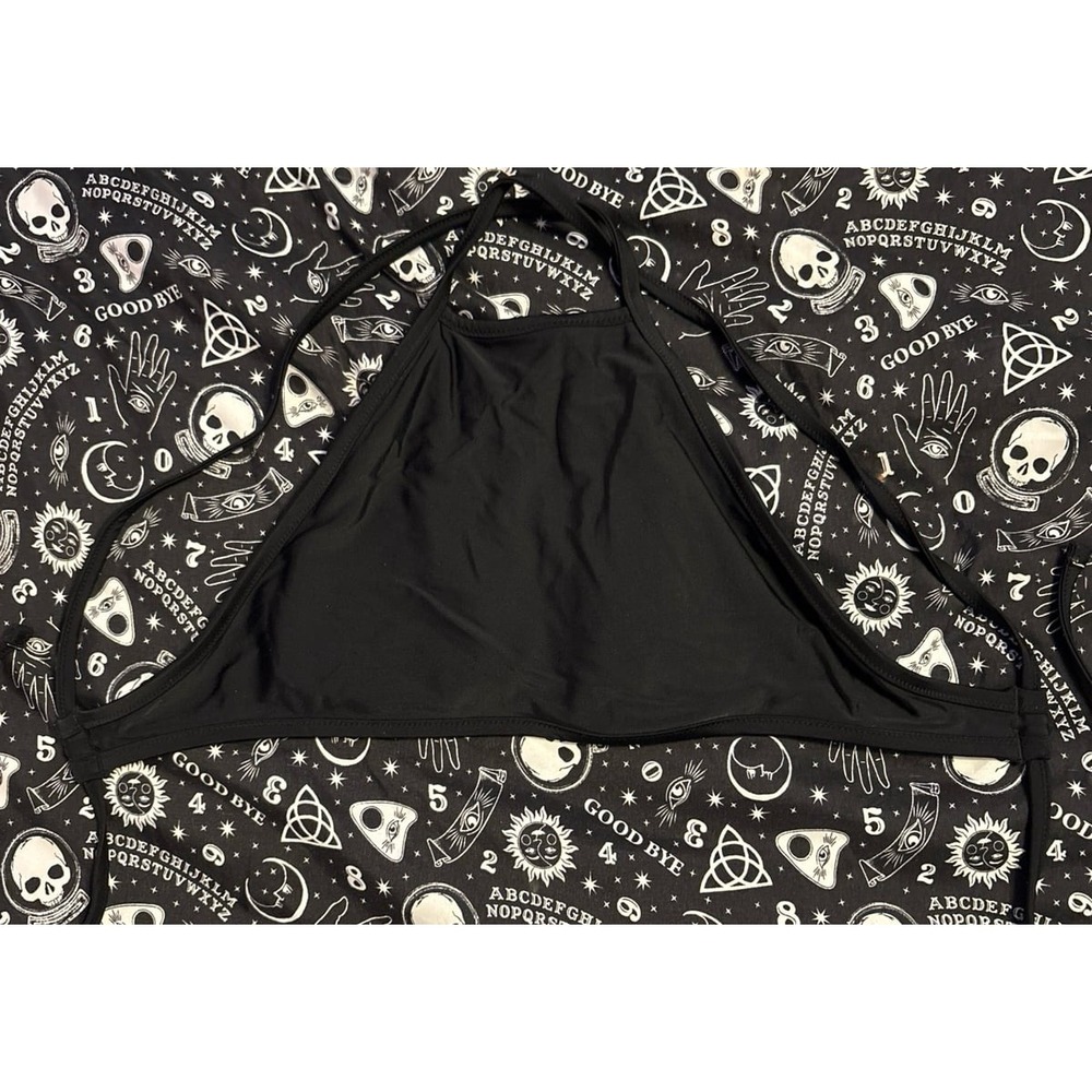 Aerie Solid Black Padded High Neck Swimwear Top, XS